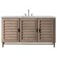 James Martin Vanities Portland 60" Single Bathroom Vanity in Whitewashed Walnut with 3 cm Eternal Jasmine Pearl Silestone Top, Rectangular Sink and FreePower Wireless Charger, , large