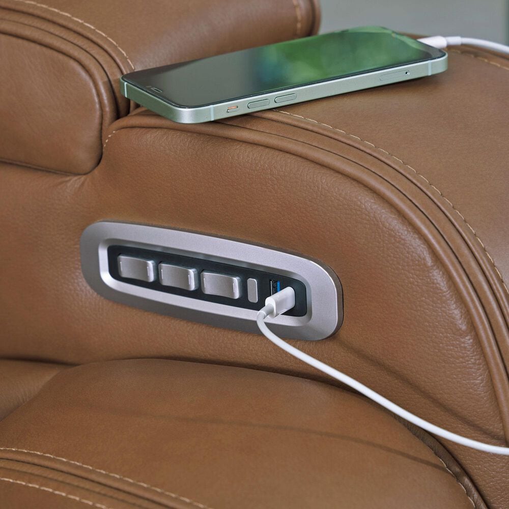 Ashley Knightington Power Recliner in Caramel, , large