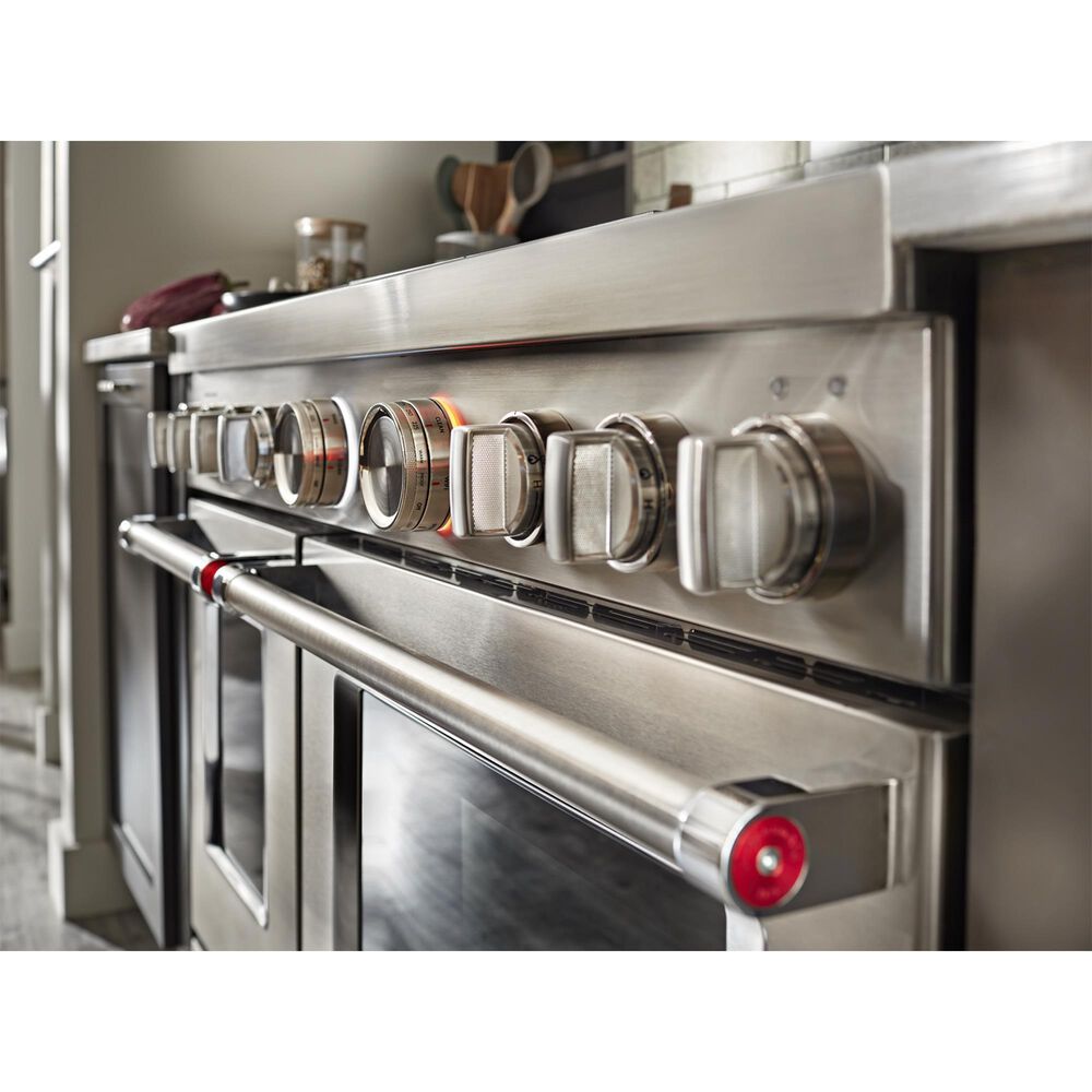 KitchenAid 6.3 Cu. Ft. Freestanding Gas Range with Griddle in Stainless Steel, , large
