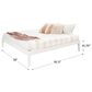 Linden Boulevard Polly King Platform Bed in White, , large