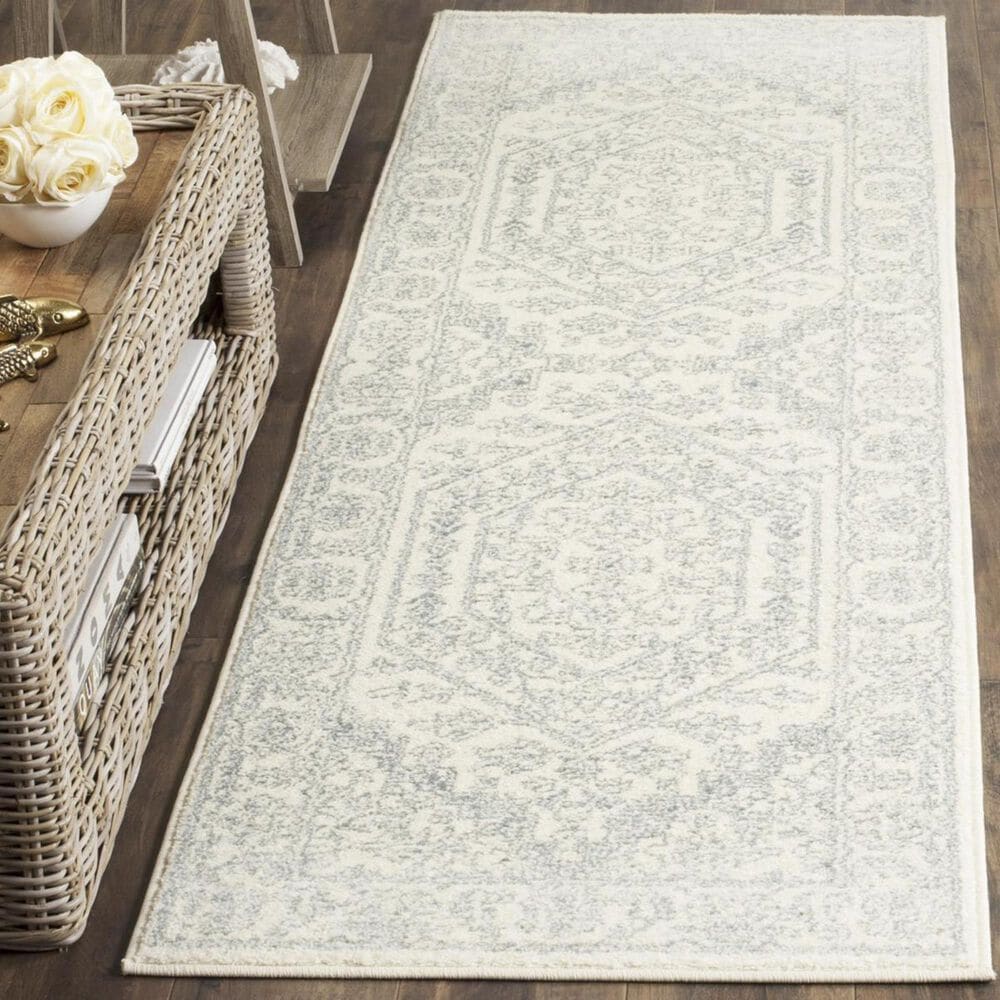 Safavieh Adirondack ADR108S 2"6" x 8" Ivory and Slate Runner, , large