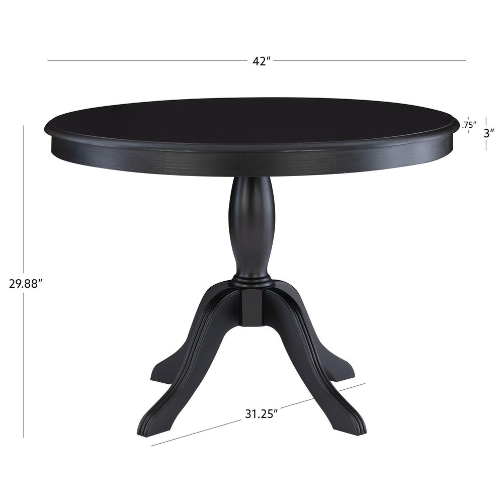 Linon Home Decor Tobin Dining Table in Black - Table Only, , large