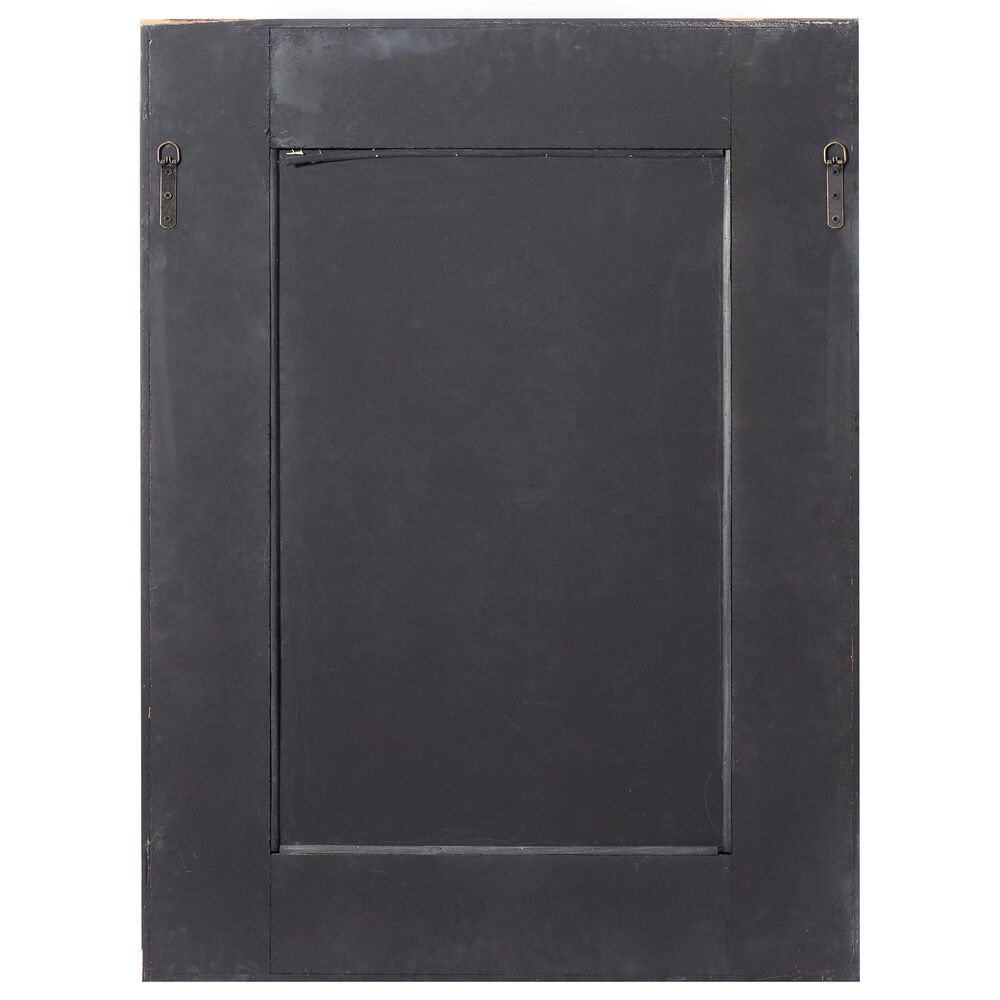 Maple and Jade 29&quot; x 39&quot; Wall Mirror in Distressed Grey and Brown, , large