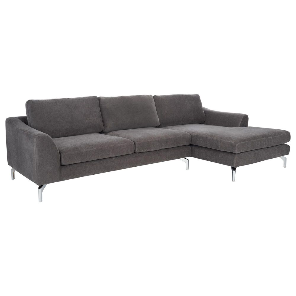 Safavieh Nicholson Sofa in Anthracite Grey, , large
