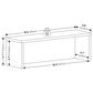 HOMLUX 23" Kitchen Counter Stackable Organizer Shelf in Marble White, , large