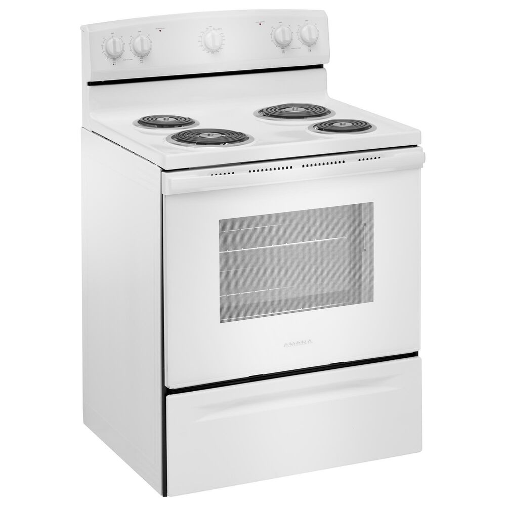 Amana 4.8 Cu. Ft. Electric Range with Knob Controls in White, , large