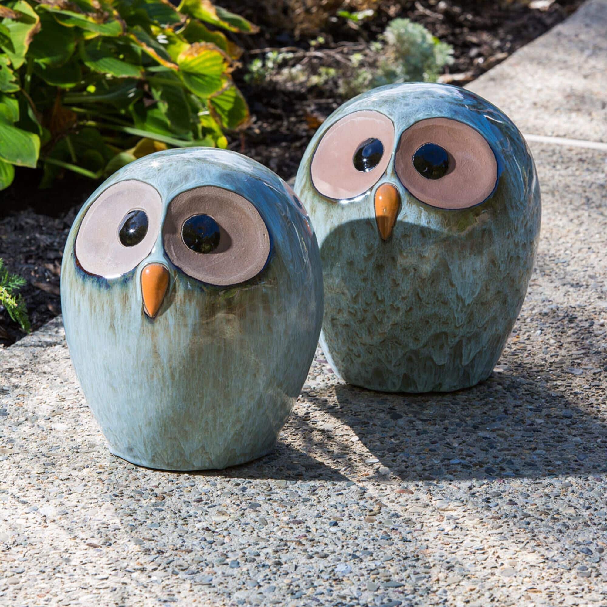 Zentro Living Medium Patio Owl in Multicolor