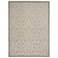 Nourison Aloha Damask 7"10" x 10"6" Natural Indoor/Outdoor Area Rug, , large