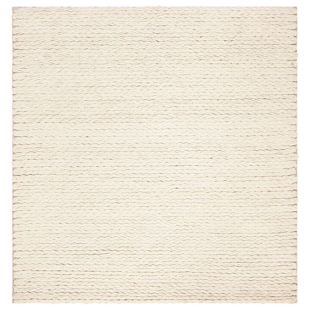 Safavieh Natura NAT802A 6" Square Ivory Area Rug, , large