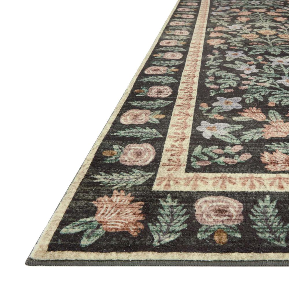 Rifle Paper Co Eden Mughal Garden 2&#39;6&quot; x 7&#39;6&quot; Black Runner, , large