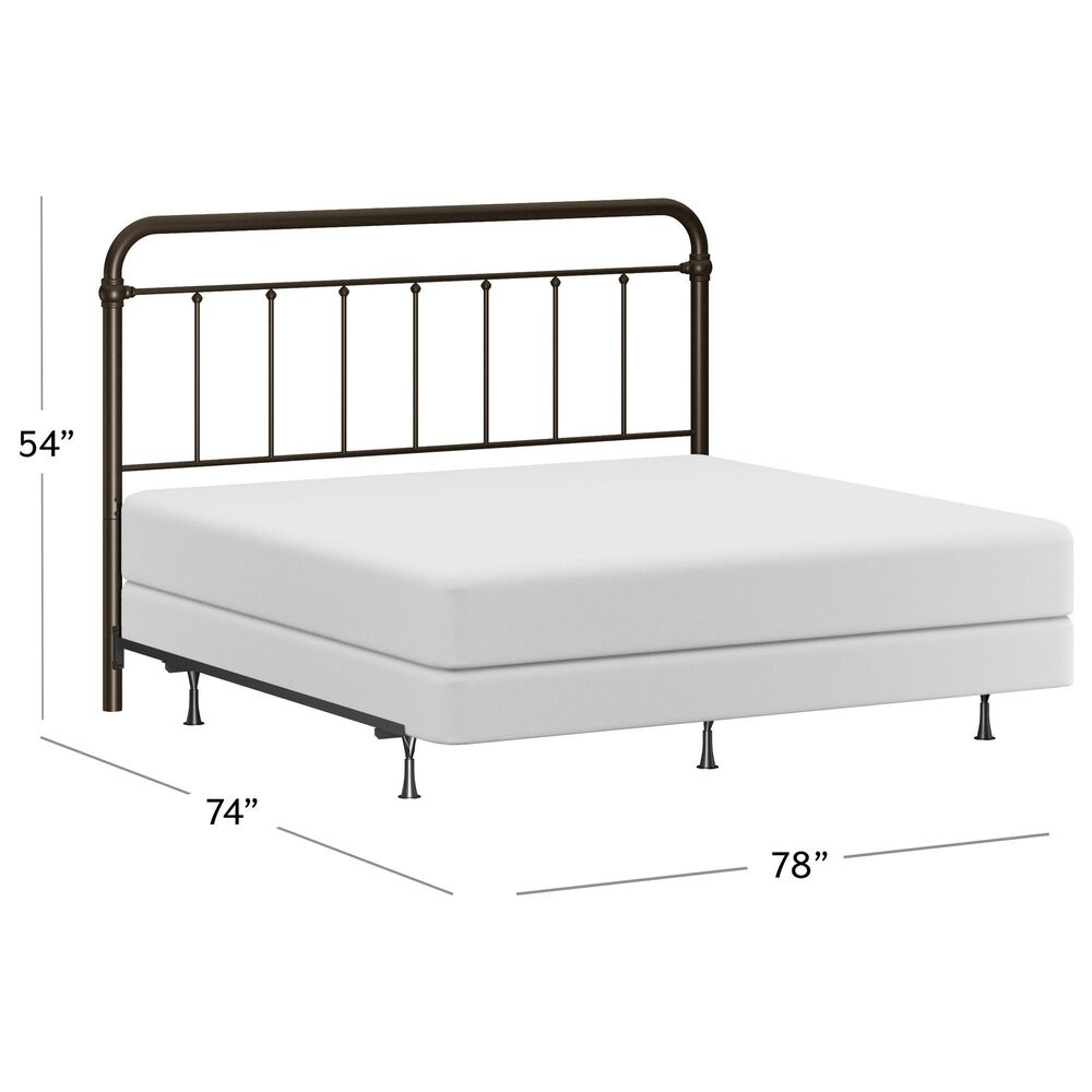 Richlands Furniture Kirkland King Slat Metal Bed in Dark Bronze, , large