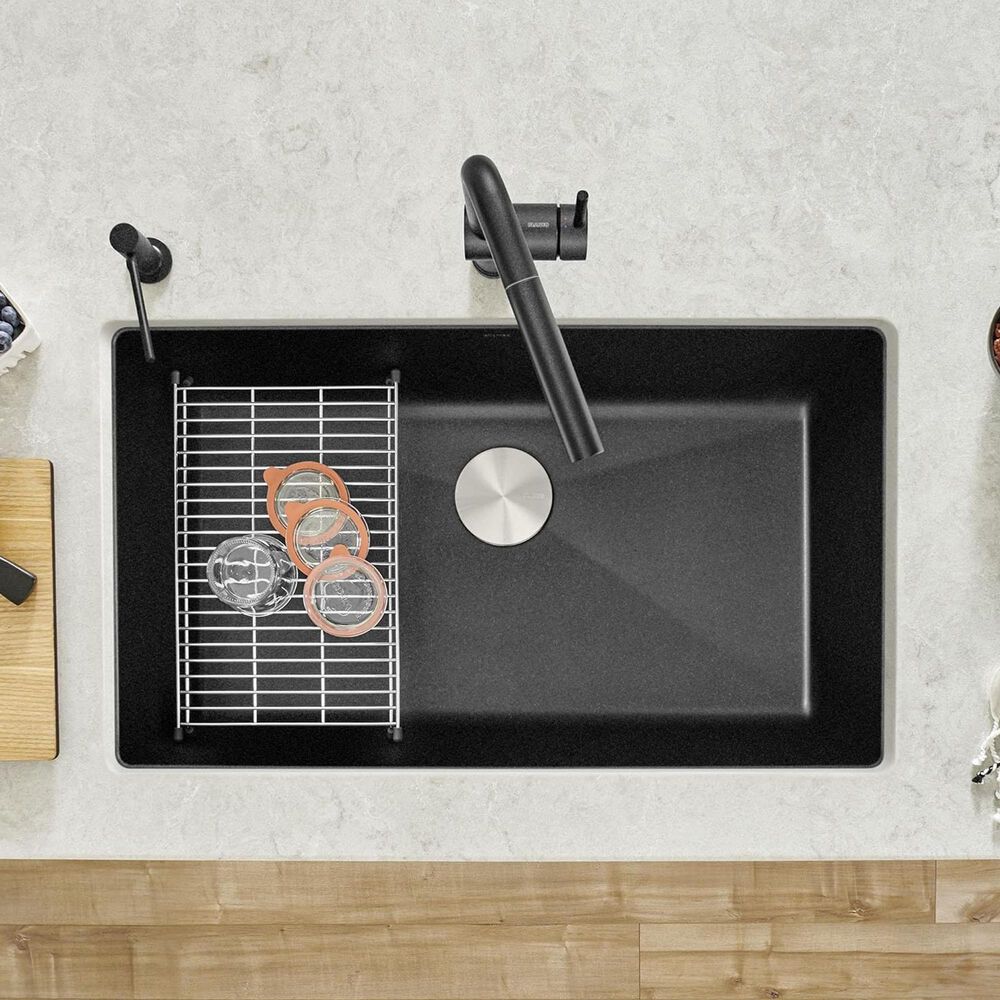 Blanco Precis 32&quot; Super Single Bowl Kitchen Sink in Anthracite, , large
