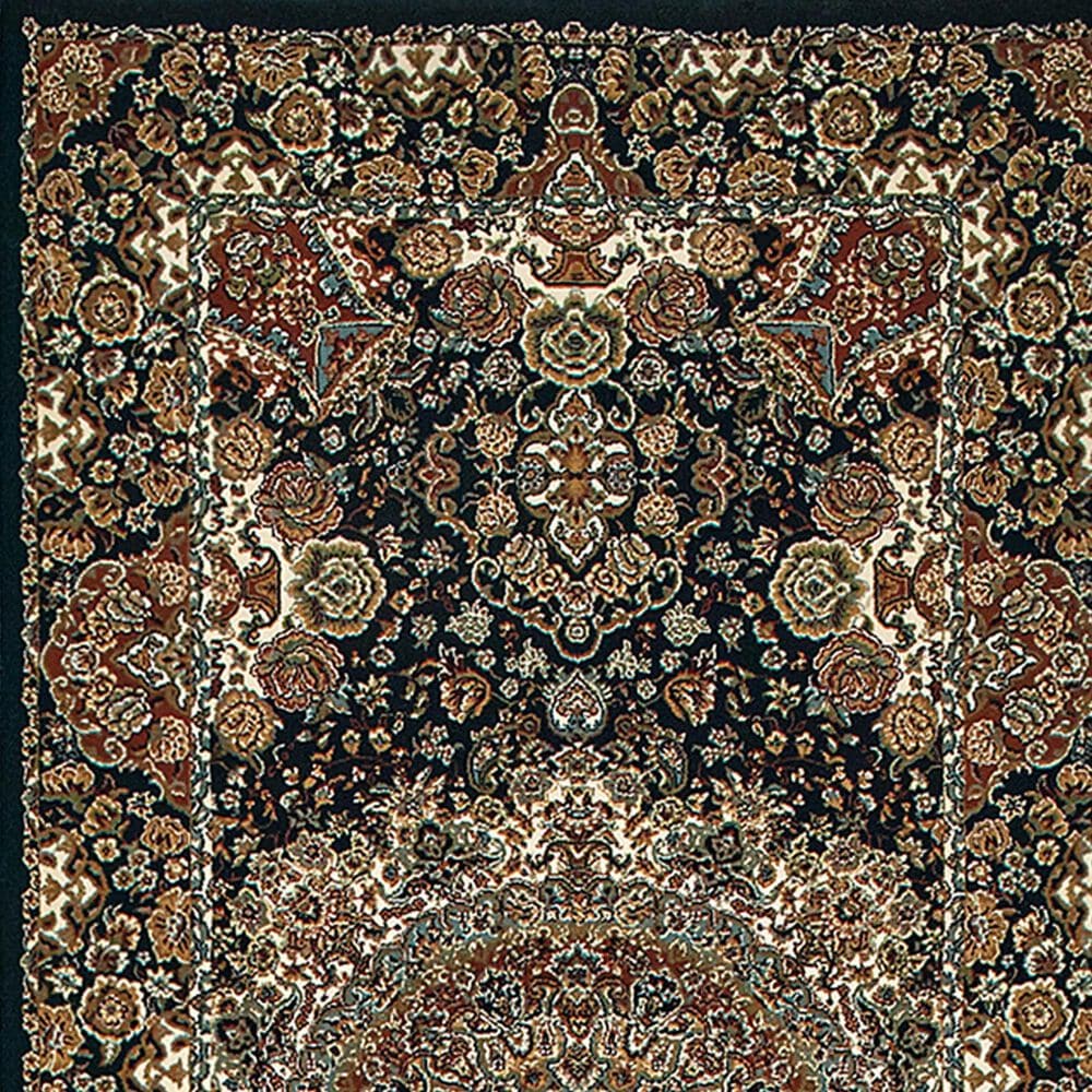 Oriental Weavers Masterpiece 5501K 2&#39;3&quot; x 10&#39; Black Runner, , large