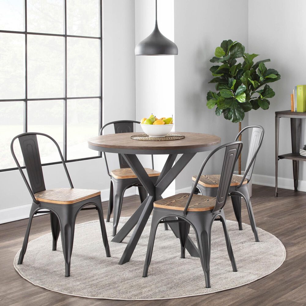 Lumisource Dakota Dinette Table in Brown/Grey, , large