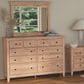 Hawthorne Furniture San Mateo 10-Drawer Dresser and Mirror in Wheat, , large