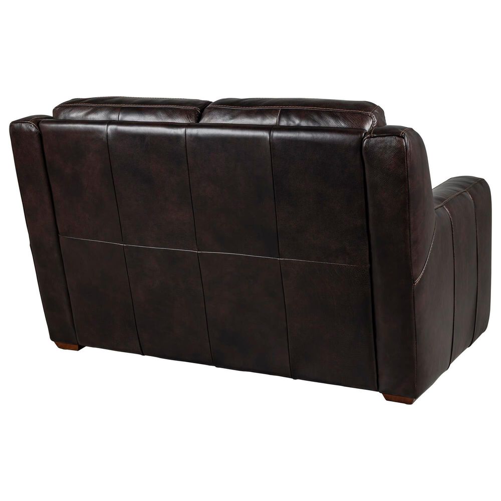 Bordeaux &amp; Co Stationary Leather Sofa and Loveseat Set in Berlin Dark Brown, , large