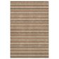 Dalyn Rug Company Soft Essentials Striped Paprika 8" x 10" Indoor/Outdoor Area Rug, , large