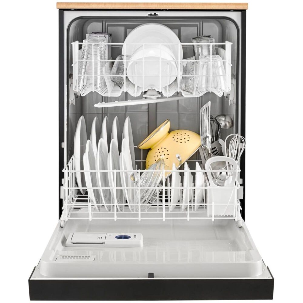Whirlpool Portable Heavy-Duty Dishwasher with1-hour Wash Cycle in Black, , large