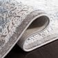 Safavieh Invista Traditional 2" x 8" Grey and Blue Runner, , large