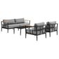 Blue River Shari 4-Piece Patio Conversation Set in Black, , large