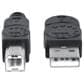 Manhattan 3" USB 2.0, Type-A Male to Type-B Male, 480 Mbps in Black, , large