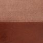 Lumisource Cobber Canvas Pouf in Espresso and Tan, , large