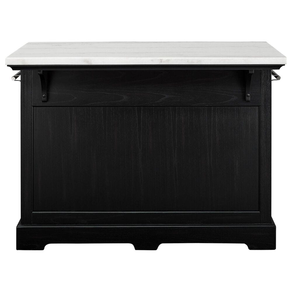 Steve Silver Aspen Kitchen Island in Ebony and White, , large