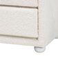 Baxton Studio Bonilla 2-Drawer Nightstand in White, , large