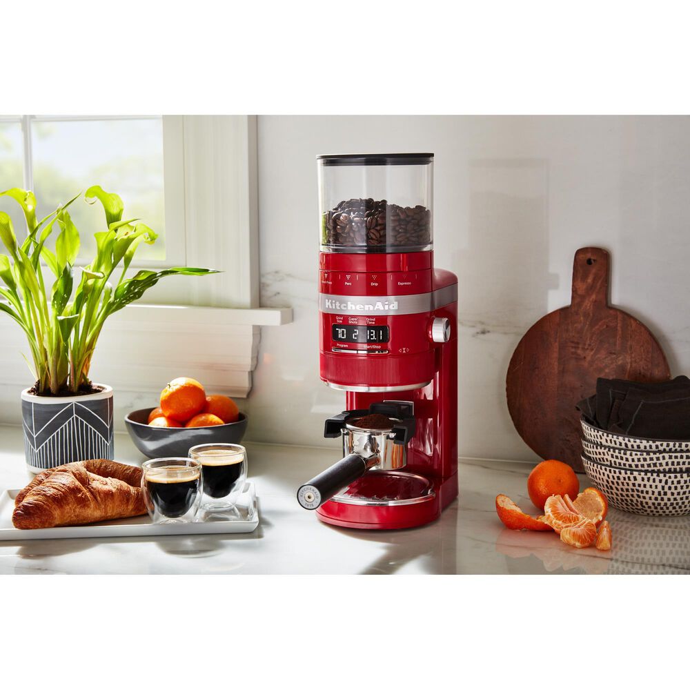 KitchenAid Burr Coffee Grinder in Empire Red