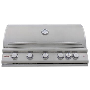 Blaze Premium LTE+ 40" Propane Gas Grill with 5-Burner in Stainless Steel, , large