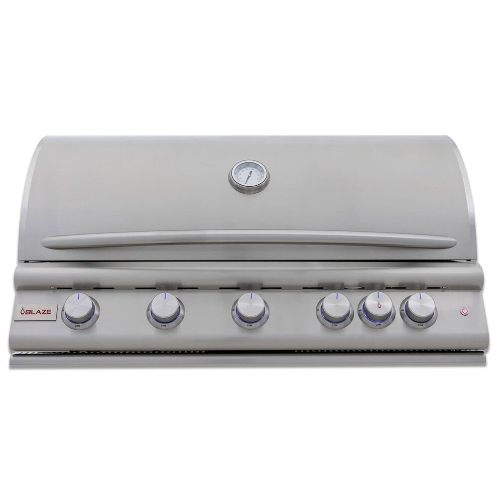 Blaze Premium LTE+ 40" Propane Gas Grill with 5-Burner in Stainless Steel, , large