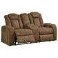 Ashley Wolfridge Power Reclining Loveseat in Brindle, , large