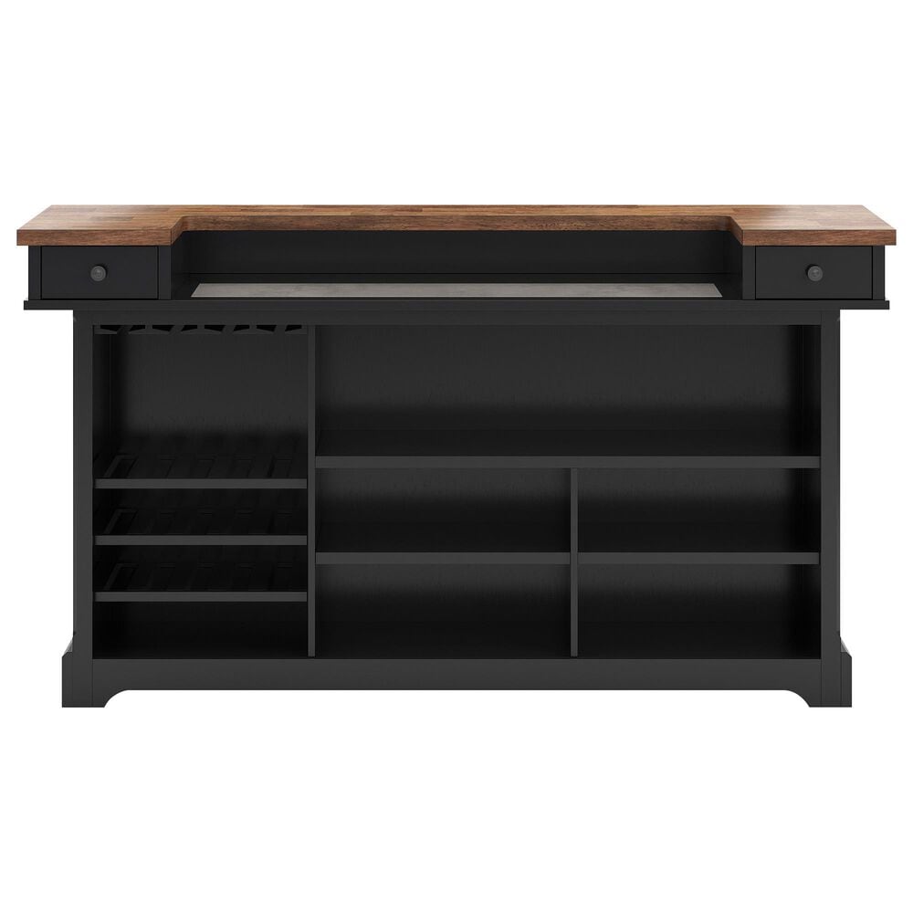 Ashley Wildenauer Bar in Warm Satin Black and Brown, , large