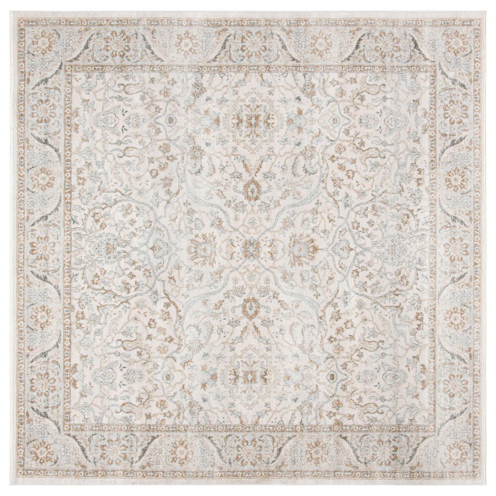 Safavieh Isabella 6"7" Square Cream and Beige Area Rug, , large