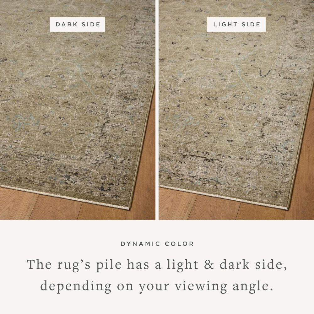 Loloi Briar Olive and Stone 2'6" x 4' Area Rug, , large