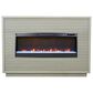 Legends Home Stardust Fireplace Mantel with Fireplace Insert in Sandstone, , large