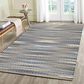 L&R Resources Natural Fiber Southwestern 7"9" x 9"9" Blue Area Rug, , large