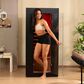 EZlife 1-Person Low EMF Infrared Solo Sauna with Red Light in Charcoal Gray, , large