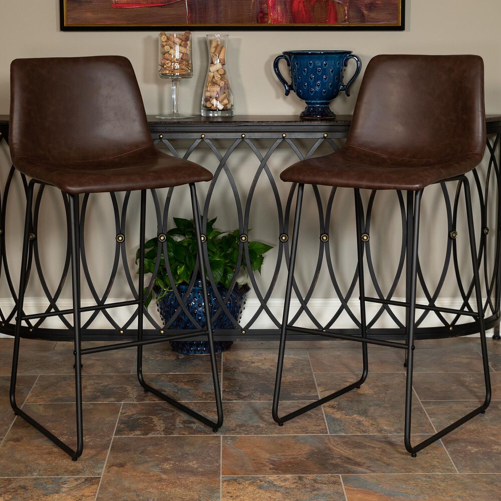 Flash Furniture 30" Barstools in Dark Brown (Set of 2), , large