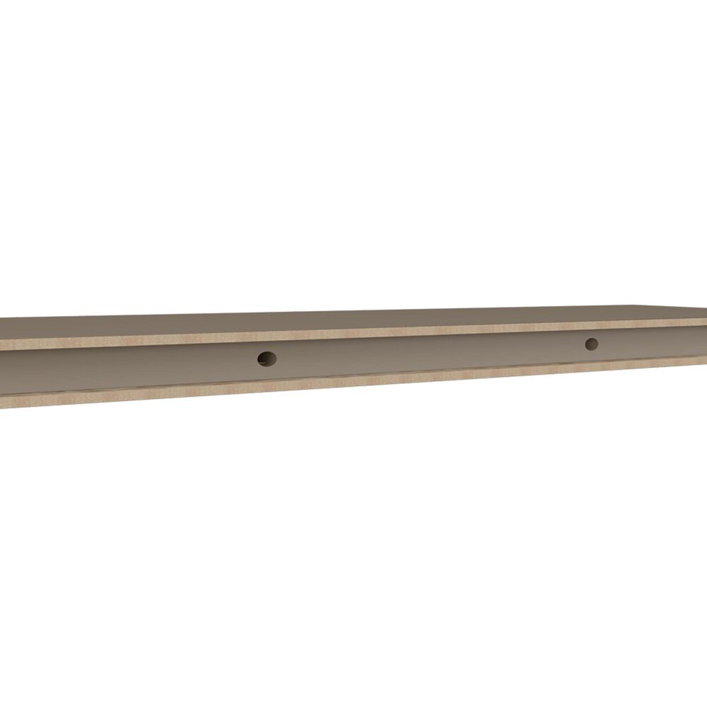 Hearth and Haven Dallas 32" Floating Wall Shelf in Taupe (Set of 2), , large