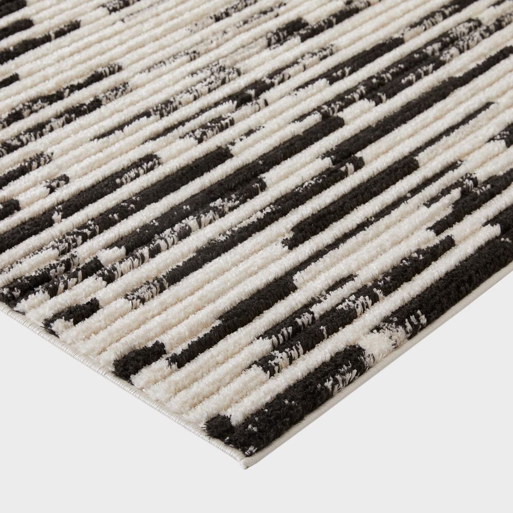 Central Oriental Etros Eden Beige and Black 5&#39;3&quot; x 7&#39;3&quot; Area Rug, , large