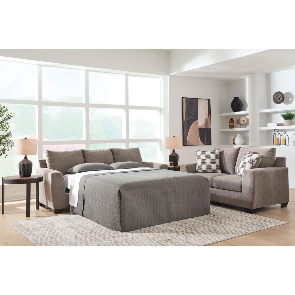 Ashley Loreo Convertible Queen Sofa Sleeper in Truffle, , large