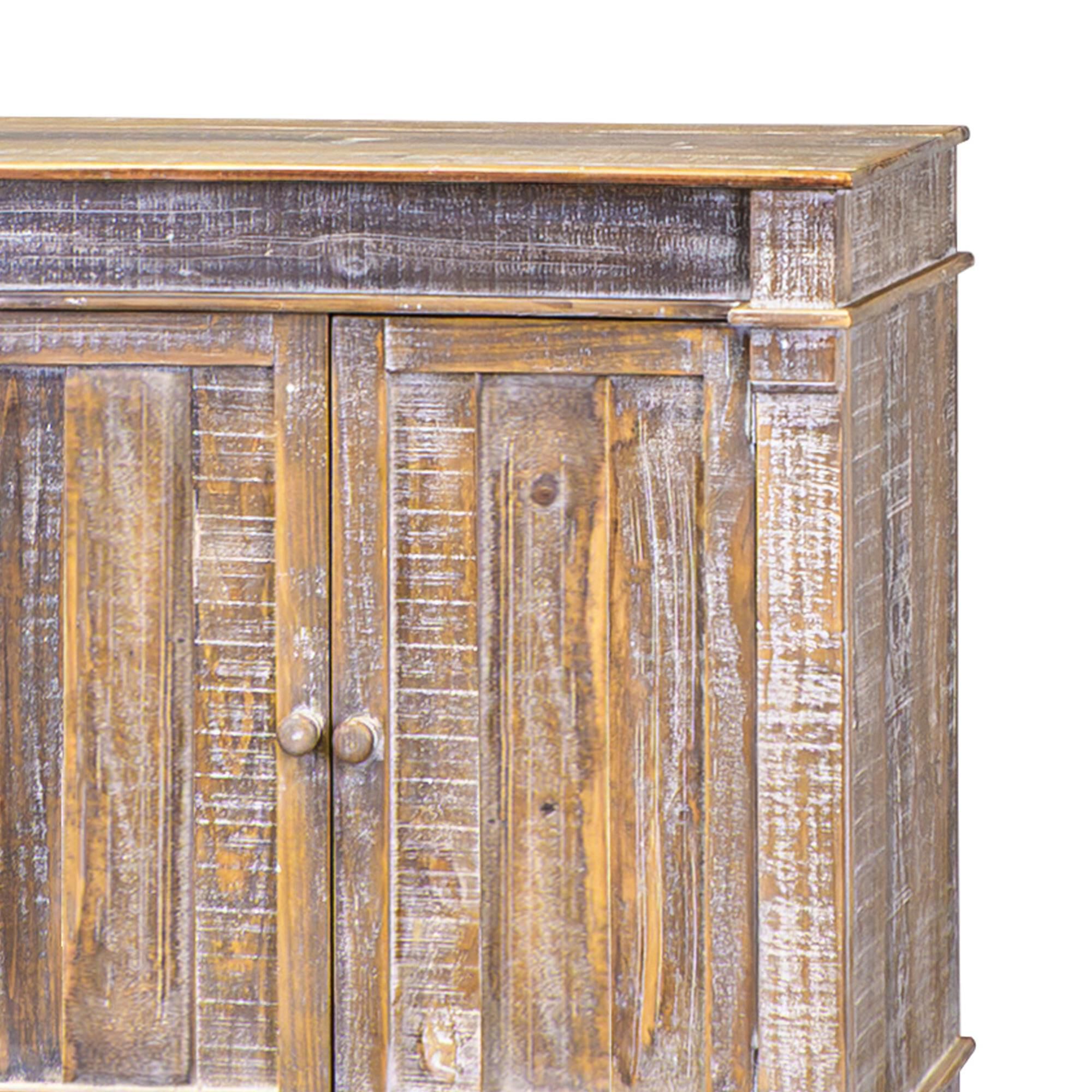 Rustic Root Classic Callison Plain-Door Console in Country Harvest