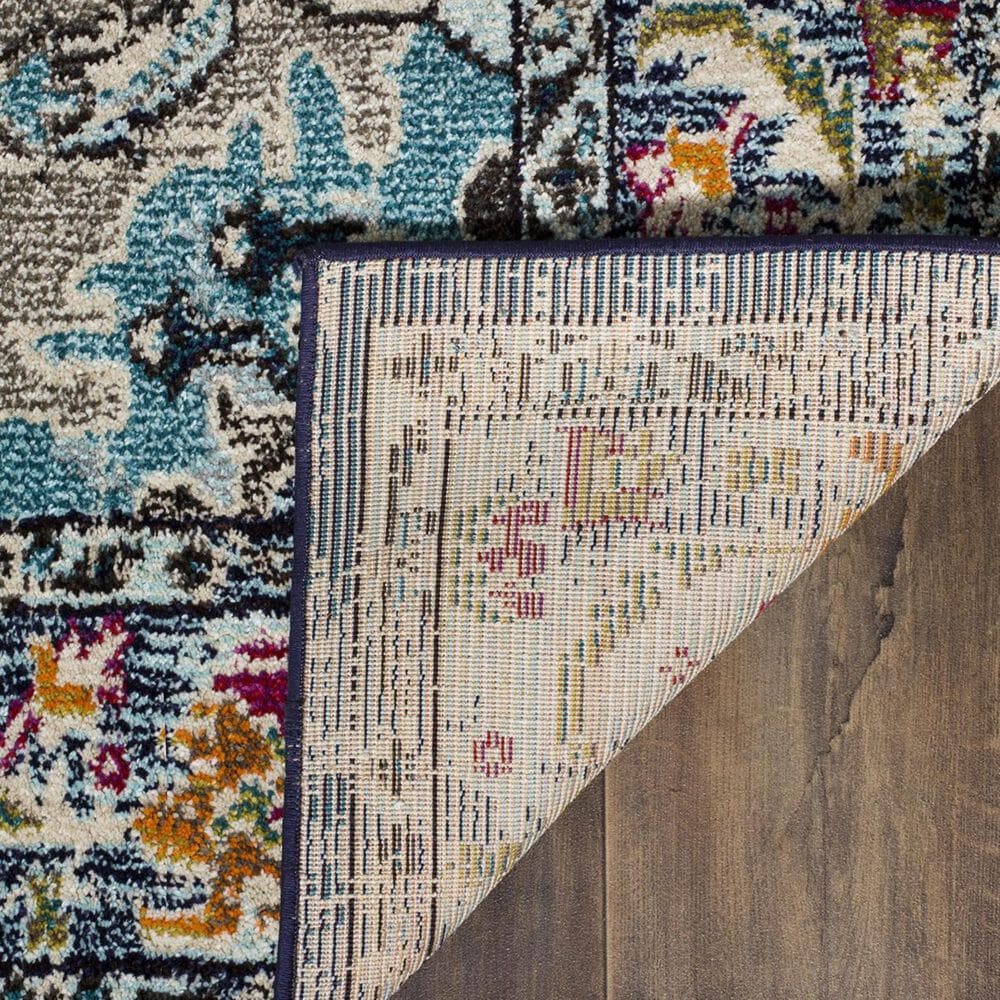 Safavieh Monaco MNC243N-5 5&#39;1&quot; x 7&#39;7&quot; Navy/Light Blue Area Rug, , large