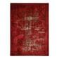 Nourison Karma KRM01 2"2" x 7"6" Red Runner, , large