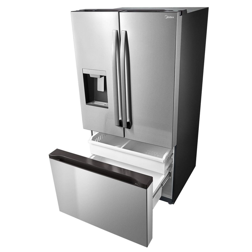 Midea 29.3 Cu. Ft. French Door Refrigerator in Stainless Steel, , large