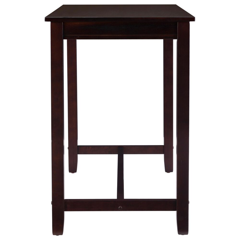 Linon Home Decor Claridge Counter Height Pub Table in Walnut Brown - Table Only, , large