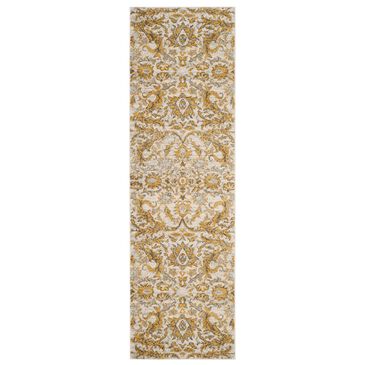Safavieh Evoke EVK238S 2"2" x 7" Ivory and Gold Runner, , large
