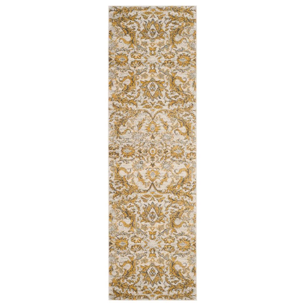 Safavieh Evoke EVK238S 2"2" x 7" Ivory and Gold Runner, , large