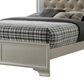Crown Mark Lyssa Queen Panel Bed with LED in Champagne, , large